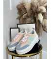 B156 Buty Sneakersy Damskie Multi w stylu retro