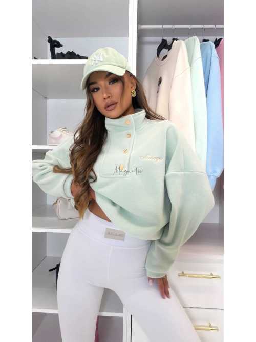 ML401 Legginsy Modelujące Damskie Millagro Naszywka z Logo Białe