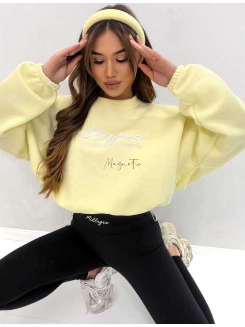 ML401 Legginsy Modelujące Damskie Millagro Naszywka z Logo Czarne