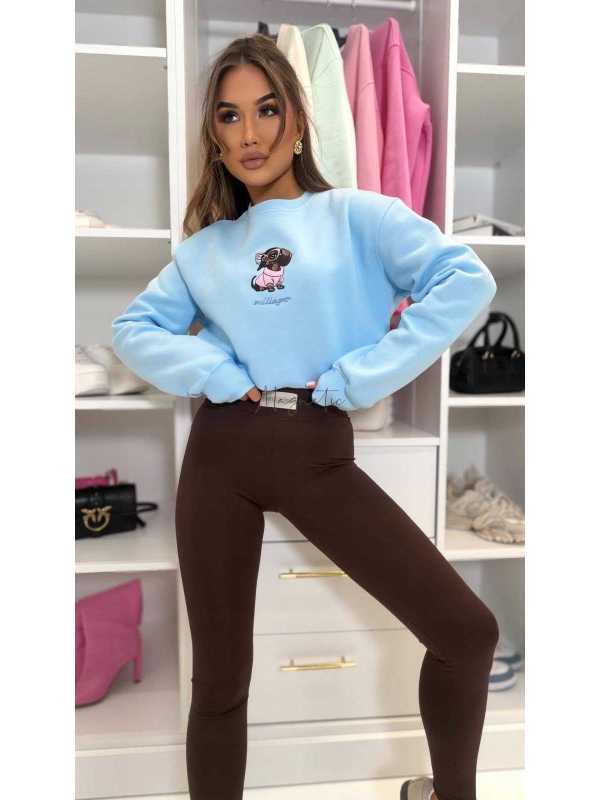 ML401 Legginsy Modelujące Damskie Millagro Naszywka z Logo Czarne