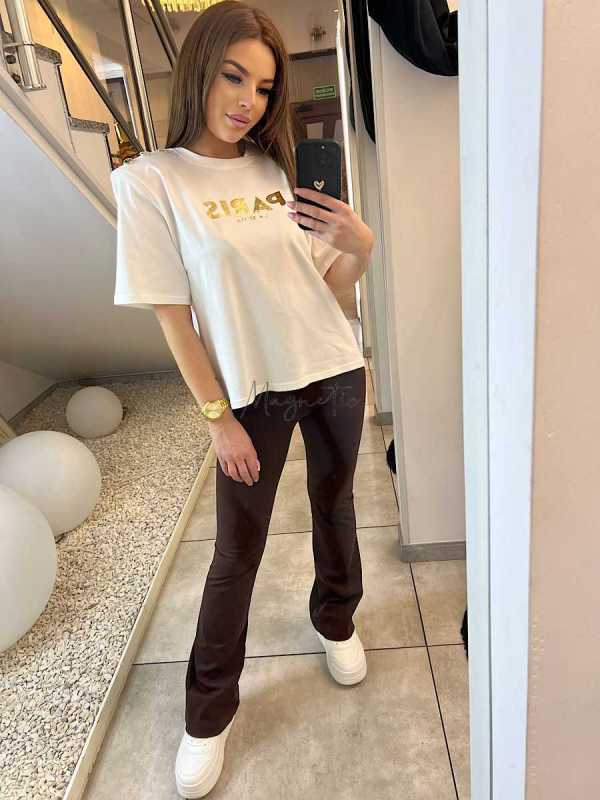 LM152 T-shirt La Milla Paris Biały