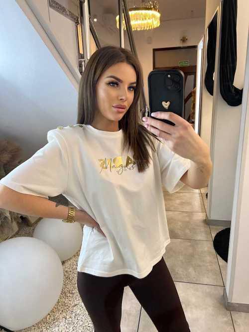 LM152 T-shirt La Milla Paris Biały