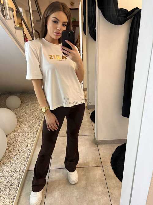 LM152 T-shirt La Milla Paris Biały