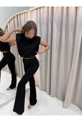 MM206 Komplet Mia Maison Amore Masełkowa Wiskoza Czarny