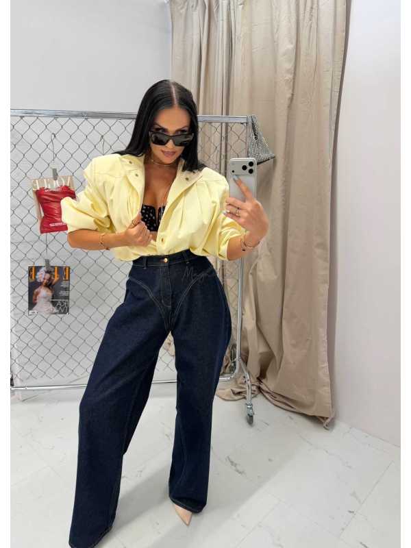 LM151 Kurtka Damska Bomberka La Milla  Żółta