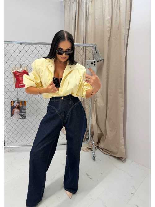 LM151 Kurtka Damska Bomberka La Milla  Żółta