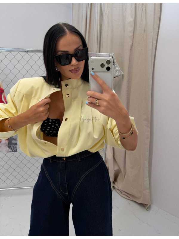 LM151 Kurtka Damska Bomberka La Milla  Żółta