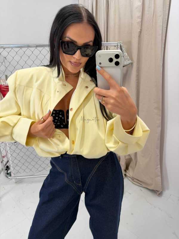 LM151 Kurtka Damska Bomberka La Milla  Żółta