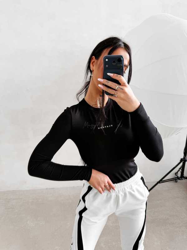 OLV244 Bluzka damska OLAVOGA FERON czarna