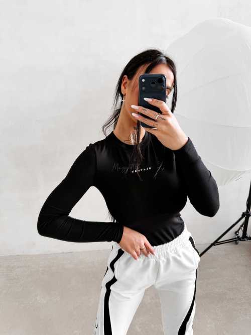 OLV244 Bluzka damska OLAVOGA FERON czarna