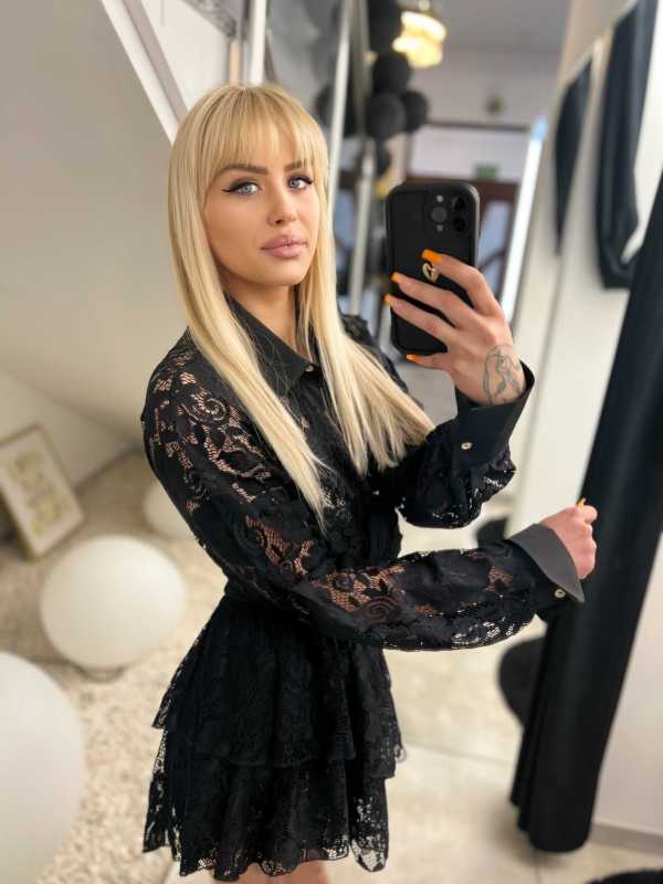 LM930 Spódnico-spodenki Damskie Koronka La Milla Czarne