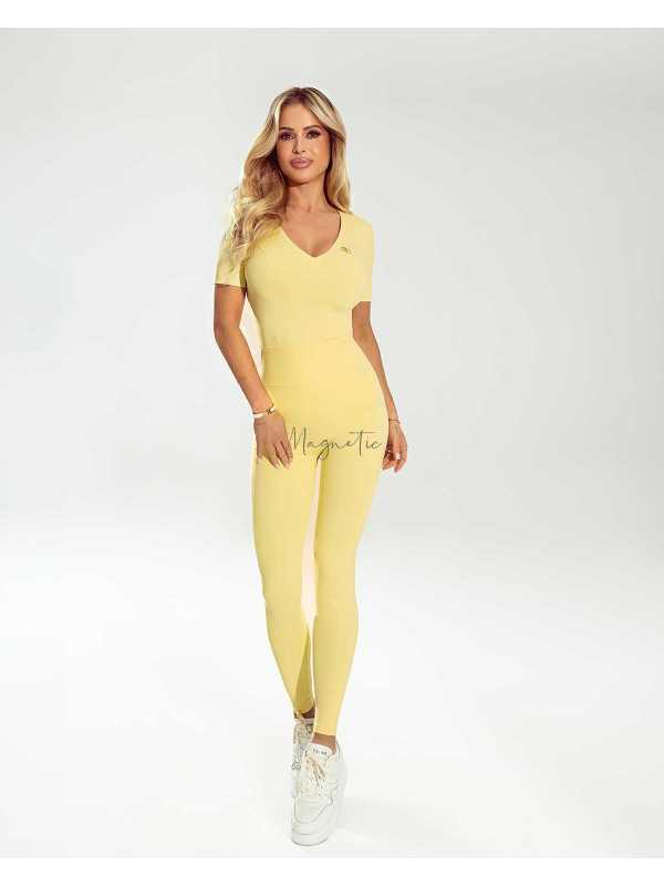 RB254 T-shirt Damski Ricco Bella Elise Żołty