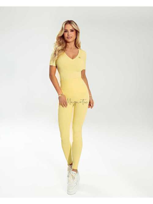 RB254 T-shirt Damski Ricco Bella Elise Żołty