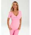 RB254 T-shirt Damski Ricco Bella Elise Różowy