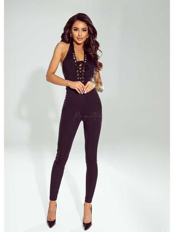 RB140 Kombinezon Sznurowany Ricco Bella Czarny