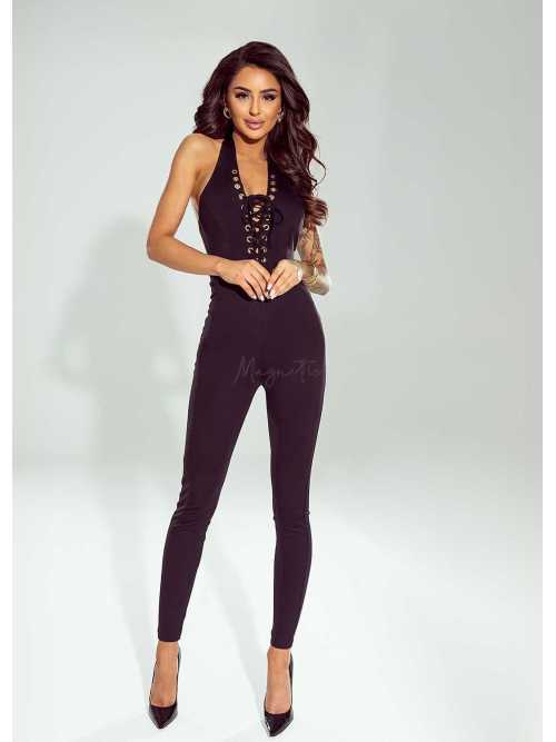 RB140 Kombinezon Sznurowany Ricco Bella Czarny