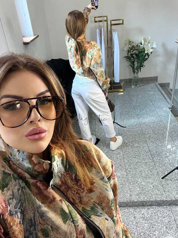 copy of NB227 Spodnie Jeansy Damskie Baloon Białe z Paskiem