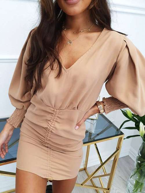 V74 Sukienka ARIANA Beige