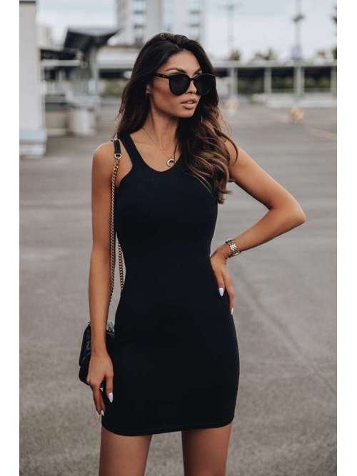 V538 Sukienka Basic Lorna Black