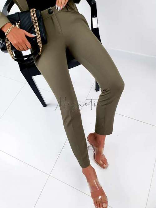 E289 Eleganckie Spodnie ala ZARA Khaki