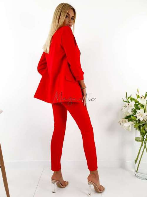 E289 Eleganckie Spodnie ala ZARA Red
