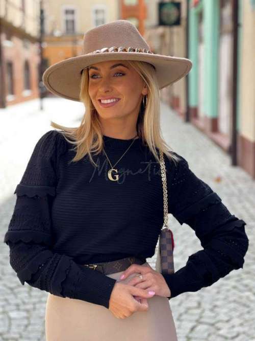 K417 Kapelusz + Chain Biege