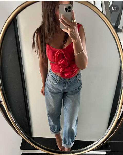BL261 Top Maree Czerwony