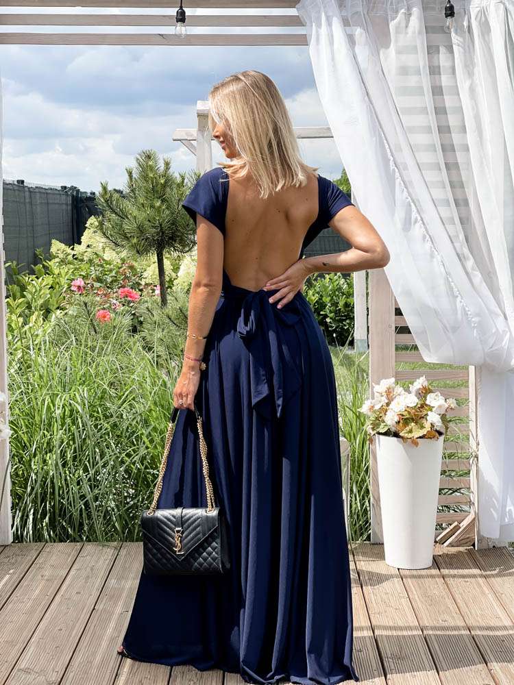 M237 Sukienka Maxi Molly Navy