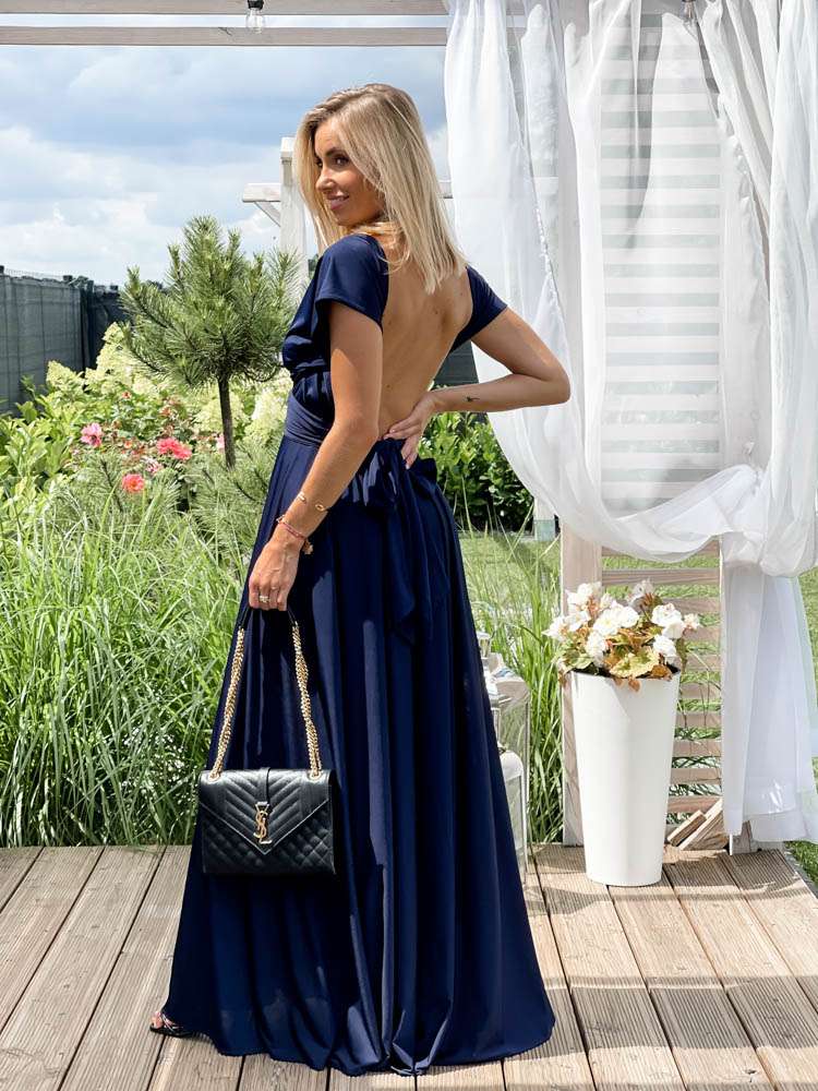 M237 Sukienka Maxi Molly Navy