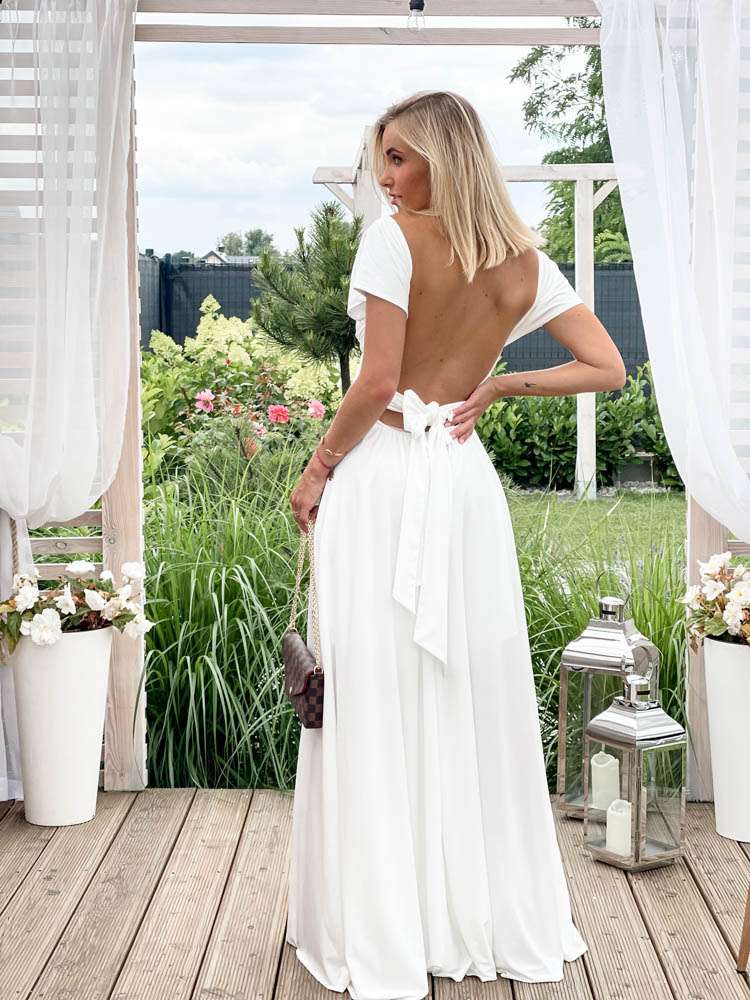 M237 Sukienka Maxi Molly White