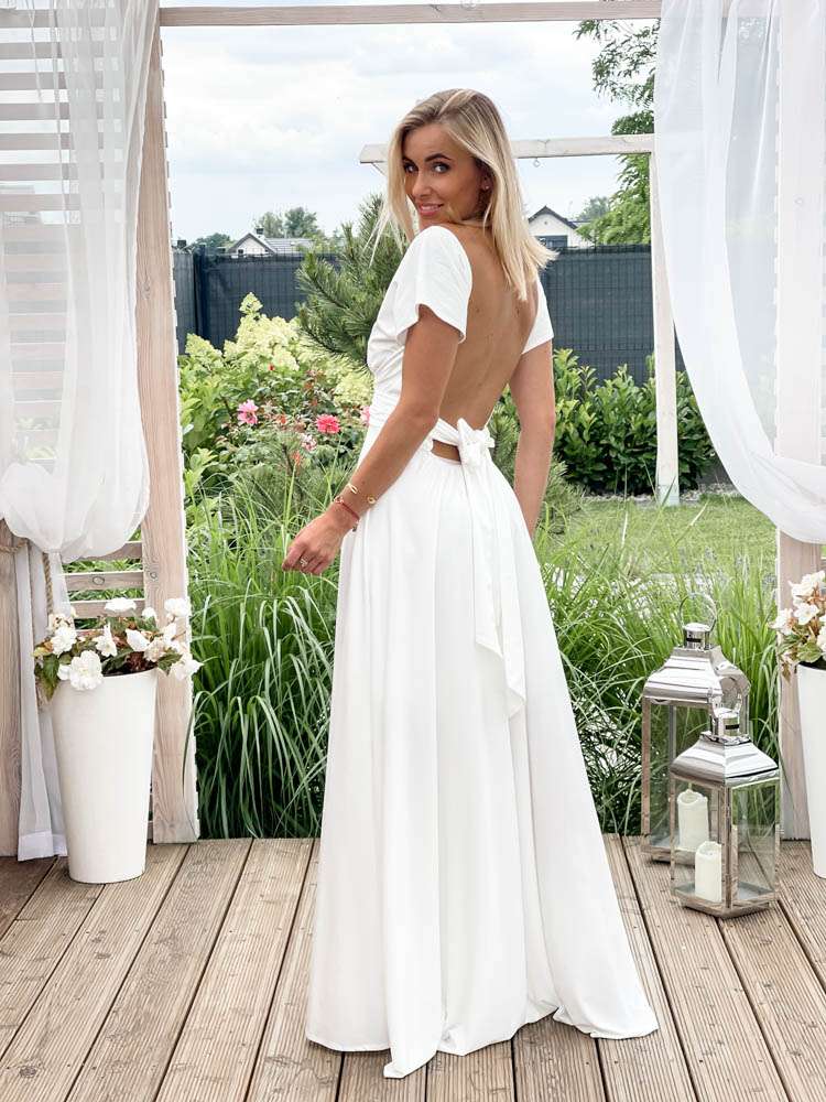 M237 Sukienka Maxi Molly White