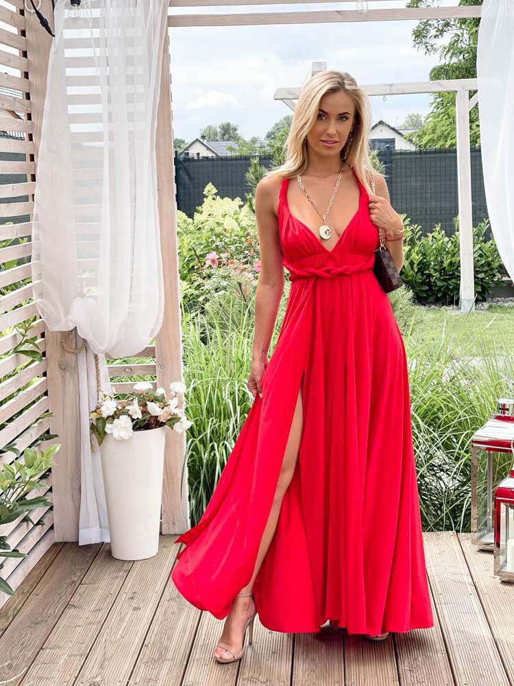 M237 Sukienka Maxi Molly Red
