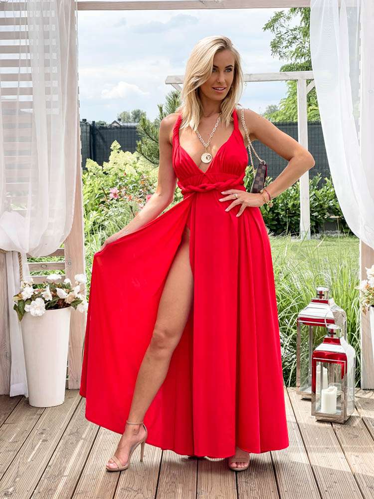 M237 Sukienka Maxi Molly Red