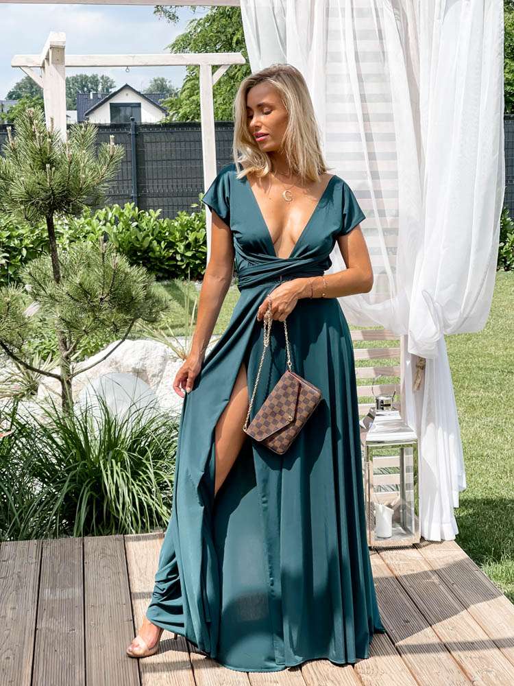 M237 Sukienka Maxi Molly Emerald