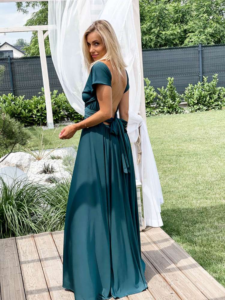 M237 Sukienka Maxi Molly Emerald