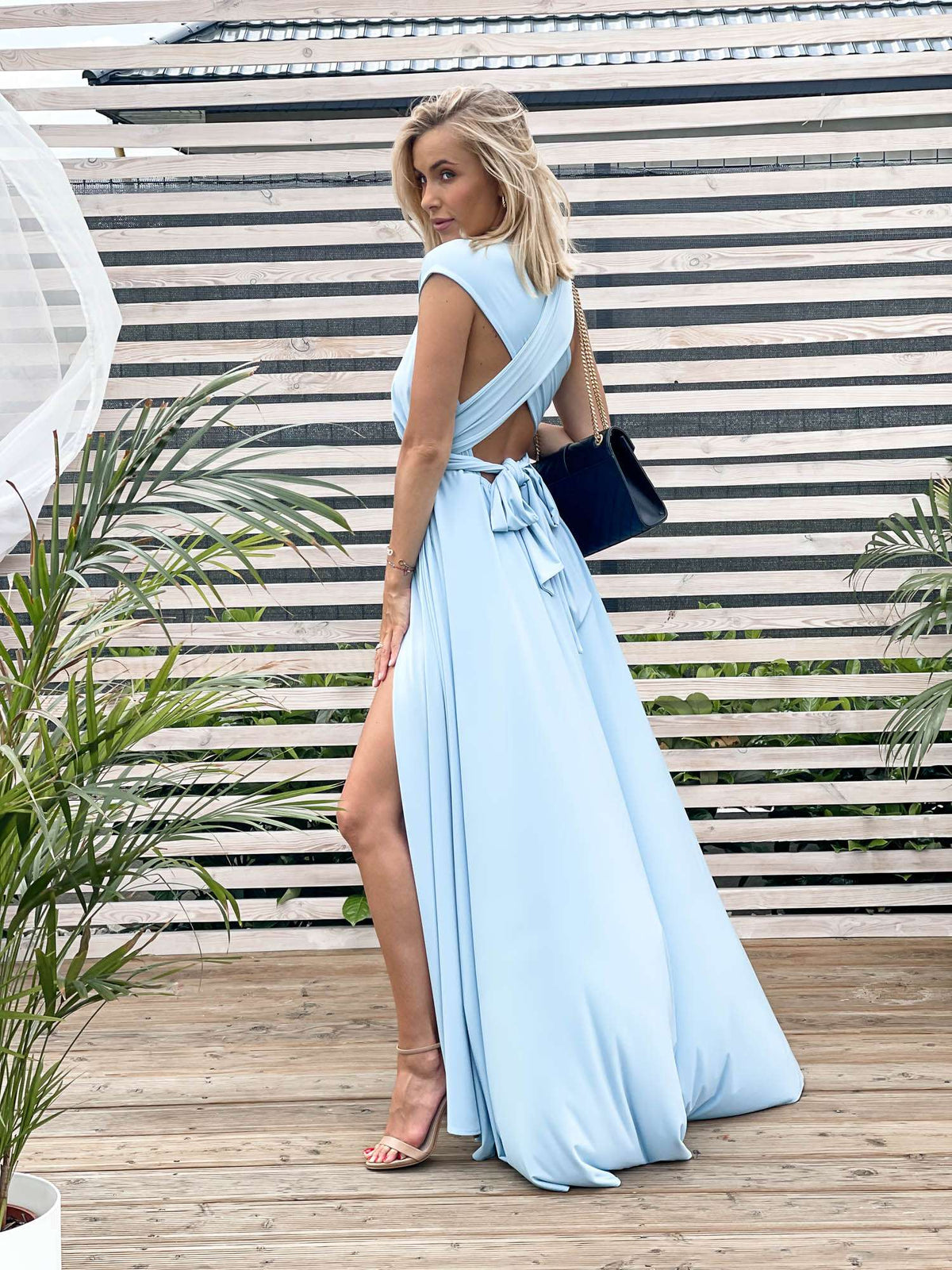 M237 Sukienka Maxi Molly Baby Blue