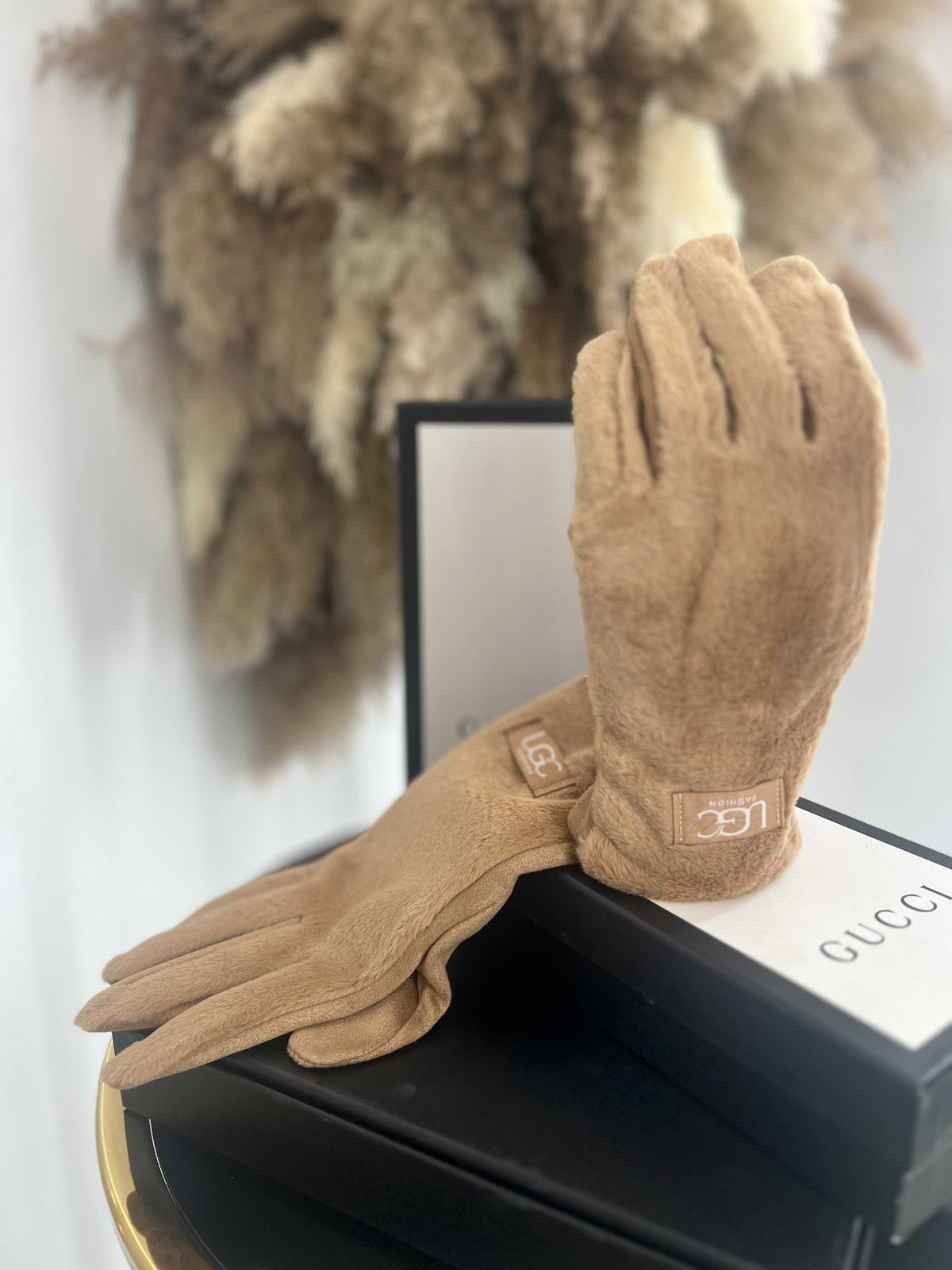 NB037 Rękawiczki Zimowe UGC Polar/Misiu Camel