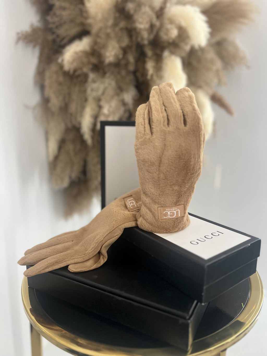 NB037 Rękawiczki Zimowe UGC Polar/Misiu Camel