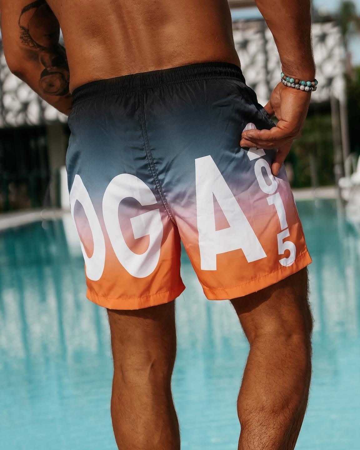OLV523 Spodenki Szorty Kąpielówki SWIM OLV Męskie Granatowe