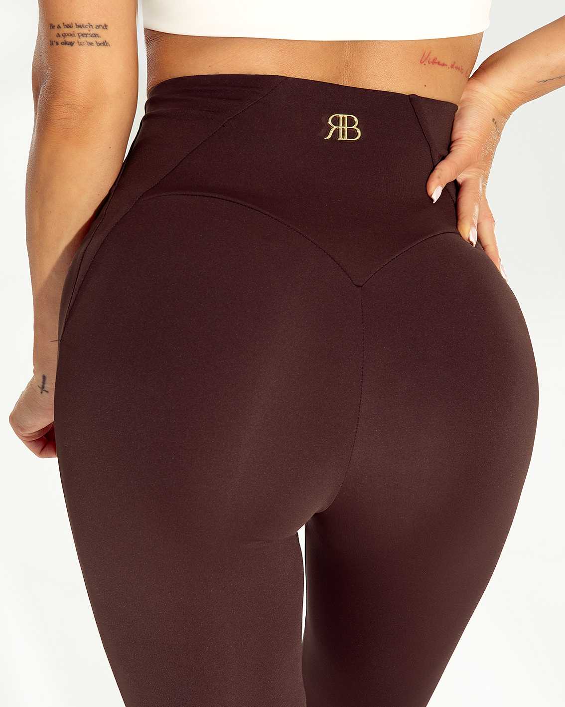 RC256 Legginsy Modelujące Ricco Bella Linea Brązowe