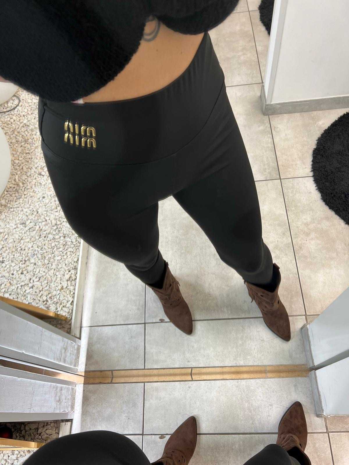 NB679 Legginsy Modelujące Min Min Lycra Czarne