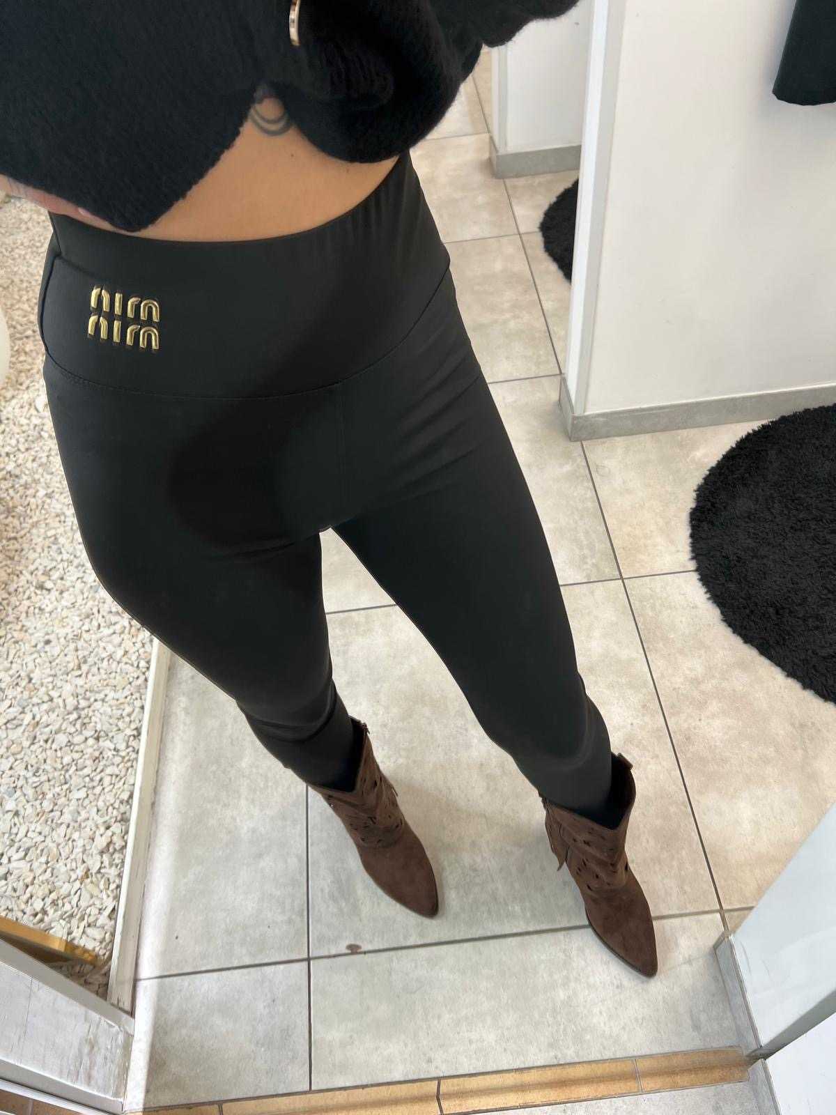 NB679 Legginsy Modelujące Min Min Lycra Czarne