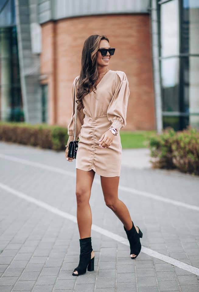 V74 Sukienka ARIANA Beige