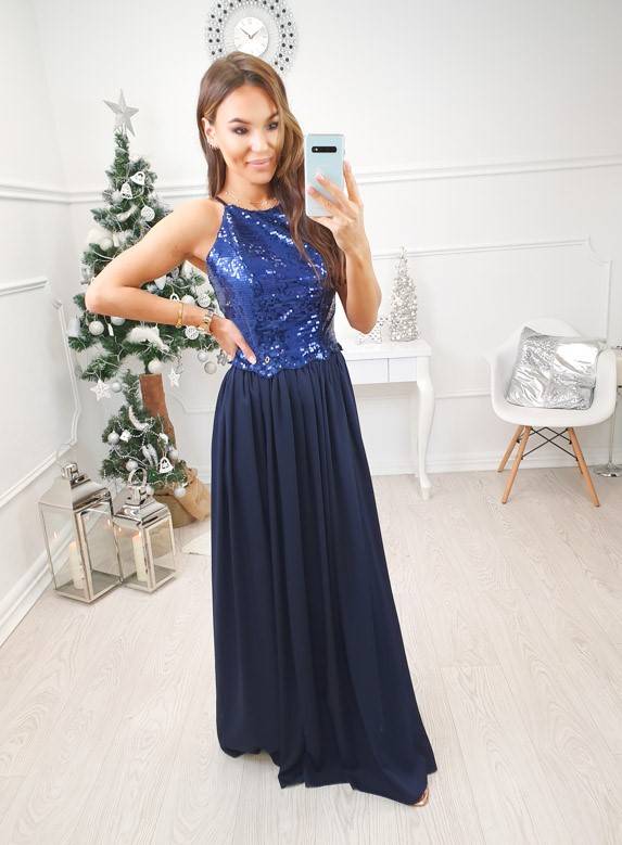 SM171 Sukienka Maxi Vivien Navy