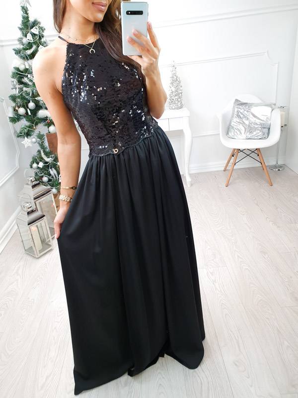 SM171 Sukienka Maxi Vivien Black