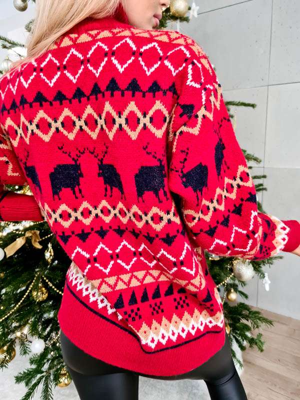 MF259 Sweter Xmas Red